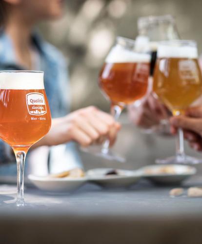 A glass of beer