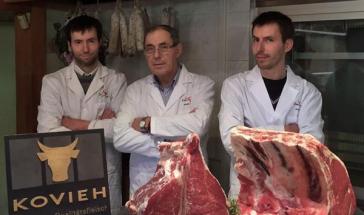Three collaborators from Kaufmann butcher shop